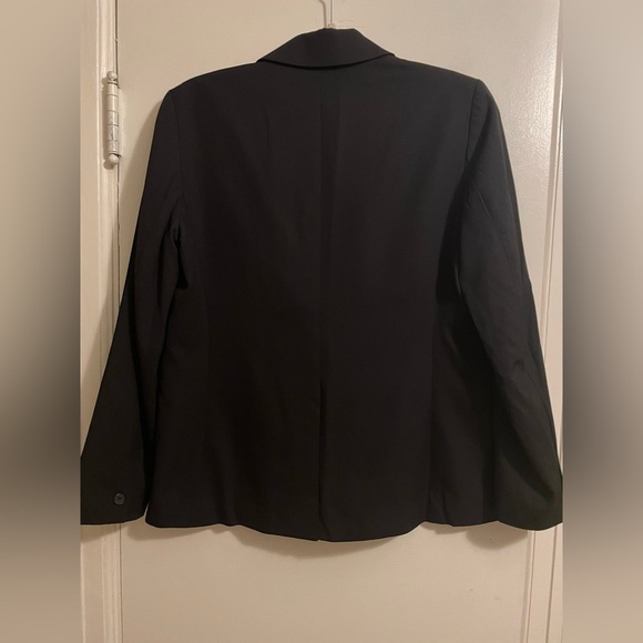 Everlane Black 100% Wool Blazer Size 8 - Picture 12 of 13